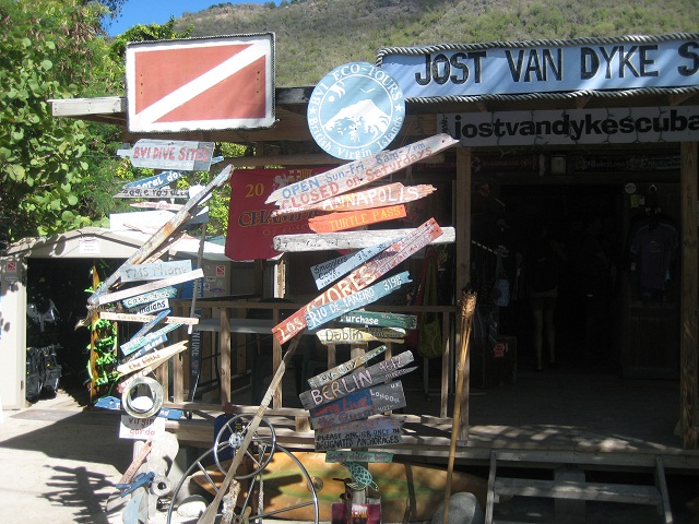 Tauchladen auf Jost van Dyke_British Virgin Islands