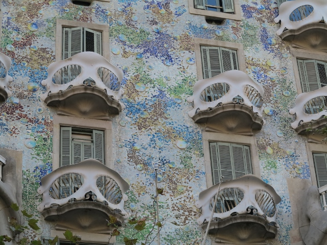 Kunst von Gaudi in Barcelona