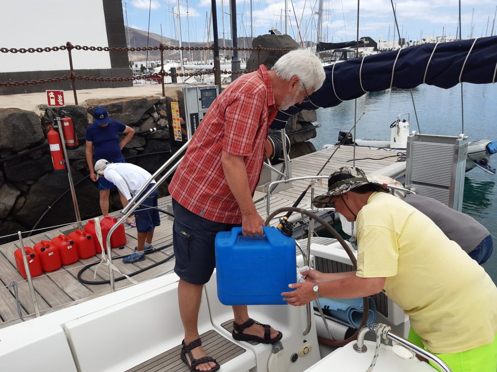 Diesel wird gebunkert