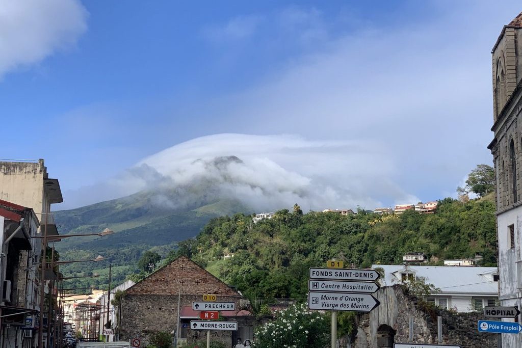 Der Mont Pele, höchste Erhebung von Martinique 